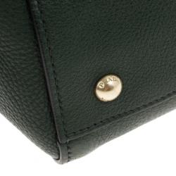مملوكة مسبقًا Prada Forest Green Vitello Daino Leather Tote Bag