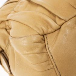 Pre Owned Prada Beige Nappa Gaufre Leather Satchel