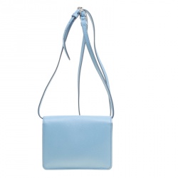 Pre Owned Prada Blue Saffiano Lux Leather Crossbody Bag