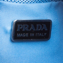 Pre Owned Prada Black Nylon and Patent Leather Shoulder Bag