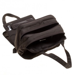 Pre Owned Prada Brown Nylon Camera Satchel