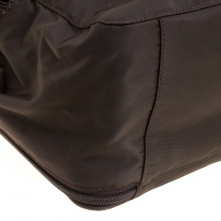 Pre Owned Prada Brown Nylon Camera Satchel