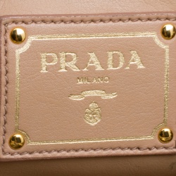 Pre Owned Prada Beige Python 4 Tote