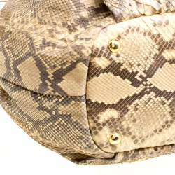 Pre Owned Prada Beige Python 4 Tote