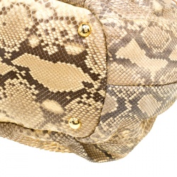 Pre Owned Prada Beige Python 4 Tote