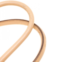 Pre Owned Prada Beige Saffiano Lux Leather Medium Galleria Double Zip Top Handle Bag