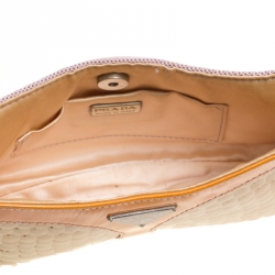 Pre Owned Prada Multicolor Mesh/Sequins and Leather Shoulder Bag