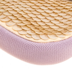 Pre Owned Prada Multicolor Mesh/Sequins and Leather Shoulder Bag