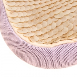 Pre Owned Prada Multicolor Mesh/Sequins and Leather Shoulder Bag