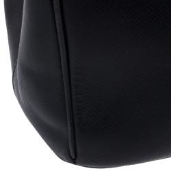مملوكة مسبقًا Prada Black Saffiano Lux Double Zip Tote