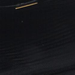 مملوكة مسبقًا Prada Black Saffiano Lux Double Zip Tote