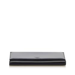 Pre Owned Prada Black Leather Continental Wallet
