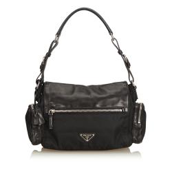 Pre Owned Prada Black Nylon Vintage Shoulder Bag