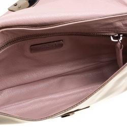 Pre Owned Prada Olive Green Patent Leather Shoulder Bag