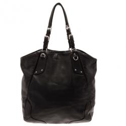 مملوكة مسبقًا Prada Black Leather Tote