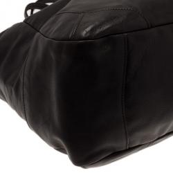 مملوكة مسبقًا Prada Black Leather Tote