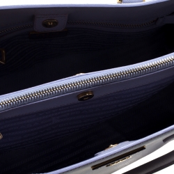 Pre Owned Prada Lilac Saffiano Lux Leather Top Handle Bag