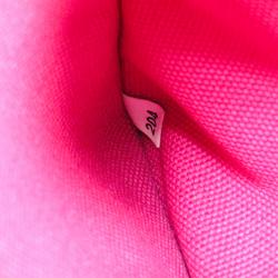 Pre Owned Prada Fuchsia Canvas Small Tote