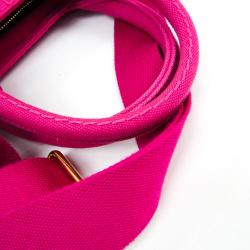 Pre Owned Prada Fuchsia Canvas Small Tote
