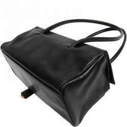 Pre Owned Prada Nero Nappa Leather Satchel Bag