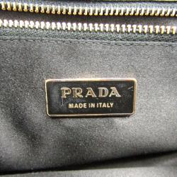 Pre Owned Prada Nero Nappa Leather Satchel Bag