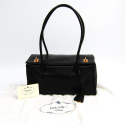 Pre Owned Prada Nero Nappa Leather Satchel Bag