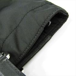 Pre Owned Prada Black Tessuto Nylon and Saffiano Leather Tote