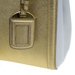 Pre Owned حقيبة يد توت برادا ستفيانو لوكس ذهبية معدنية صغيرة