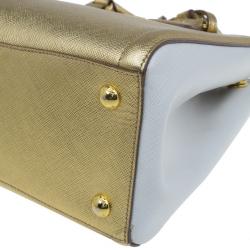 Pre Owned حقيبة يد توت برادا ستفيانو لوكس ذهبية معدنية صغيرة