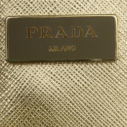 Pre Owned حقيبة يد توت برادا ستفيانو لوكس ذهبية معدنية صغيرة