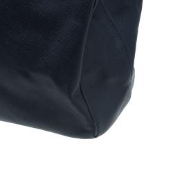 مملوكة مسبقًا Prada Black Saffiano Lux Leather Double Zip Tote