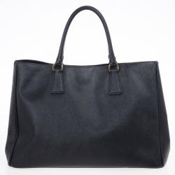 Pre Owned Prada Black Saffiano Lux Tote