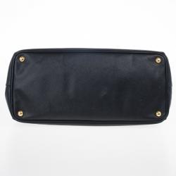 Pre Owned Prada Black Saffiano Lux Tote