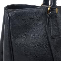 Pre Owned Prada Black Saffiano Lux Tote