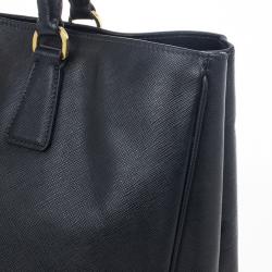 Pre Owned Prada Black Saffiano Lux Tote