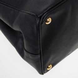 Pre Owned Prada Black Saffiano Lux Tote