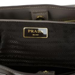 مملوكة مسبقًا Prada Grey Saffiano Lux Tote