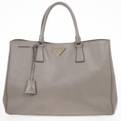 مملوكة مسبقًا Prada Saffiano Lux Grey Marmo Tote