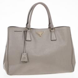 مملوكة مسبقًا Prada Saffiano Lux Grey Marmo Tote