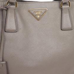 مملوكة مسبقًا Prada Saffiano Lux Grey Marmo Tote