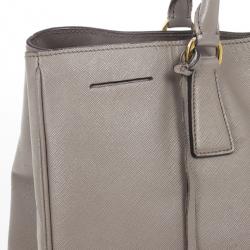 مملوكة مسبقًا Prada Saffiano Lux Grey Marmo Tote