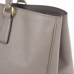مملوكة مسبقًا Prada Saffiano Lux Grey Marmo Tote