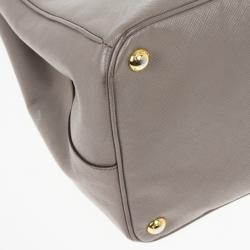 مملوكة مسبقًا Prada Saffiano Lux Grey Marmo Tote