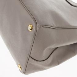 مملوكة مسبقًا Prada Saffiano Lux Grey Marmo Tote