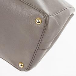 مملوكة مسبقًا Prada Saffiano Lux Grey Marmo Tote