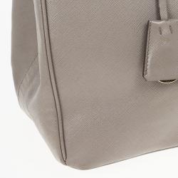 مملوكة مسبقًا Prada Saffiano Lux Grey Marmo Tote