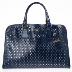 مملوكة مسبقًا Prada Cut-out Saffiano Fori Laser Handbag With Pochette 