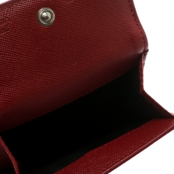 Pre Owned Prada Red Tessuto Nylon Wallet