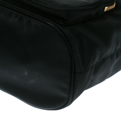 Pre Owned Prada Black Vela Drawstring Shoulder Bag