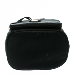 Pre Owned Prada Black Vela Drawstring Shoulder Bag